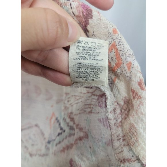 Billabong Women Aztec Southwestern crochet tunic Size M | Country Beach - Picture 5 of 5